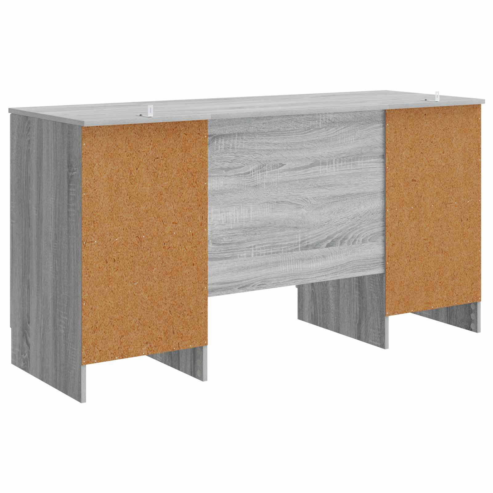 Schreibtisch mit Regal Schwarz 142,5 x 50 x 75 cm Holzwerkstoff