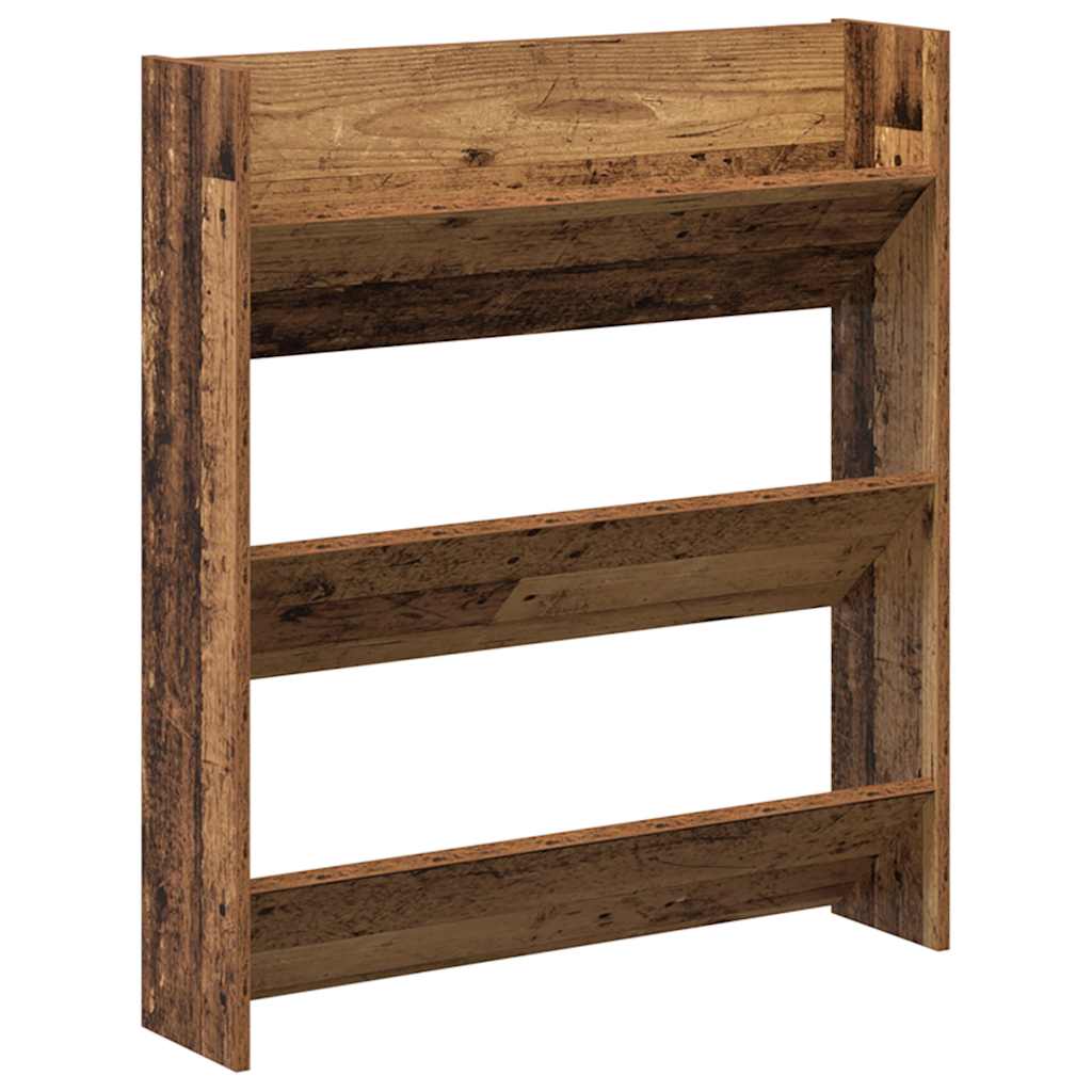 Wand-Schuhschränke 4 Stk. Weiß 60x18x60 cm Holzwerkstoff