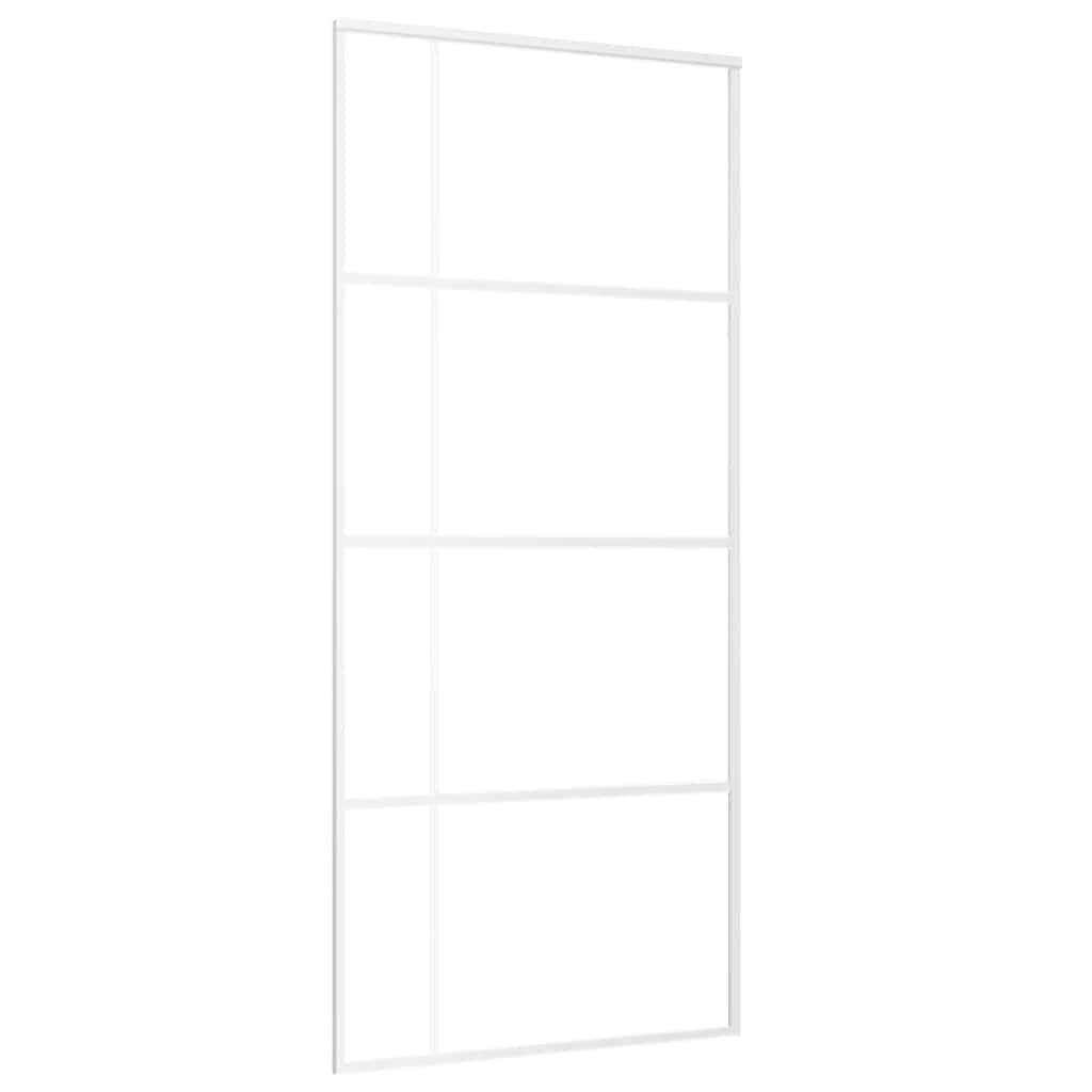Schiebetür ESG-Glas und Aluminium 76x205 cm Schwarz