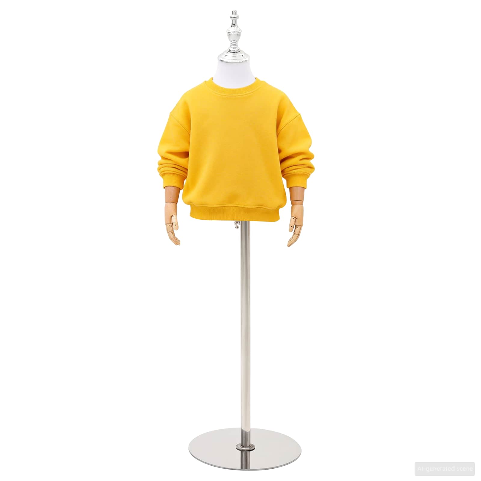Verstellbares 120-150 cm Mannequin mit Basis Unisex PP Weiß