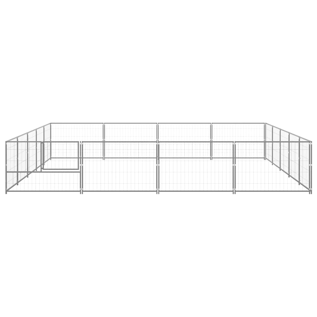 Hundezwinger Schwarz 4 m² Stahl