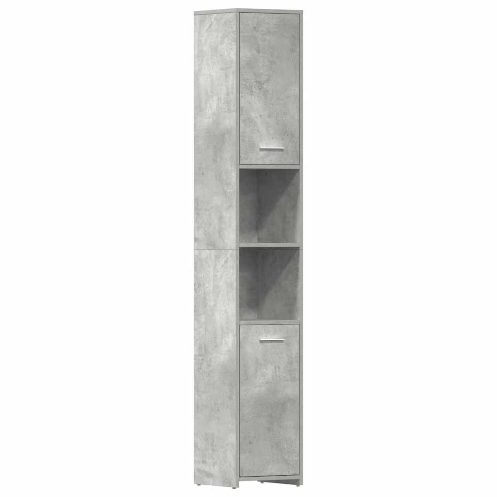 Badezimmerschrank Weiß 30x30x183,5 cm Holzwerkstoff