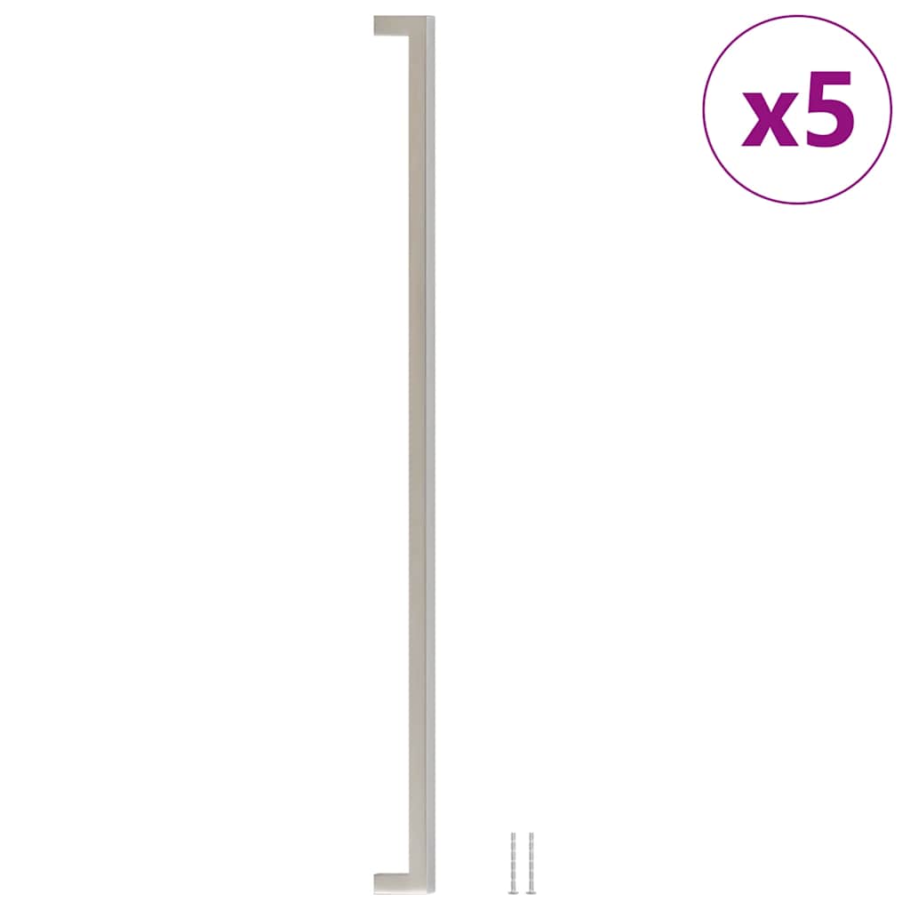 Möbelgriffe 10 Stk. Silbern 64 mm Edelstahl