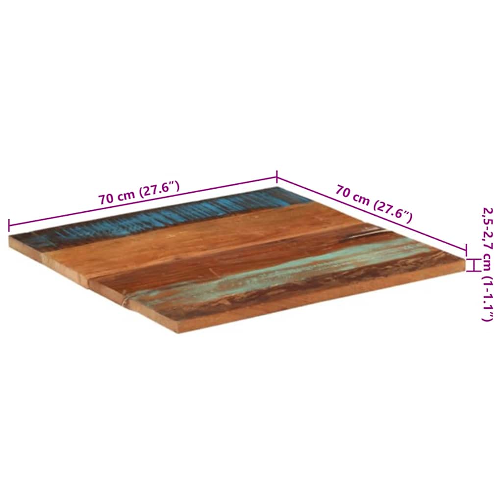 Tischplatte Massivholz Akazie 15-16 mm 60x80 cm