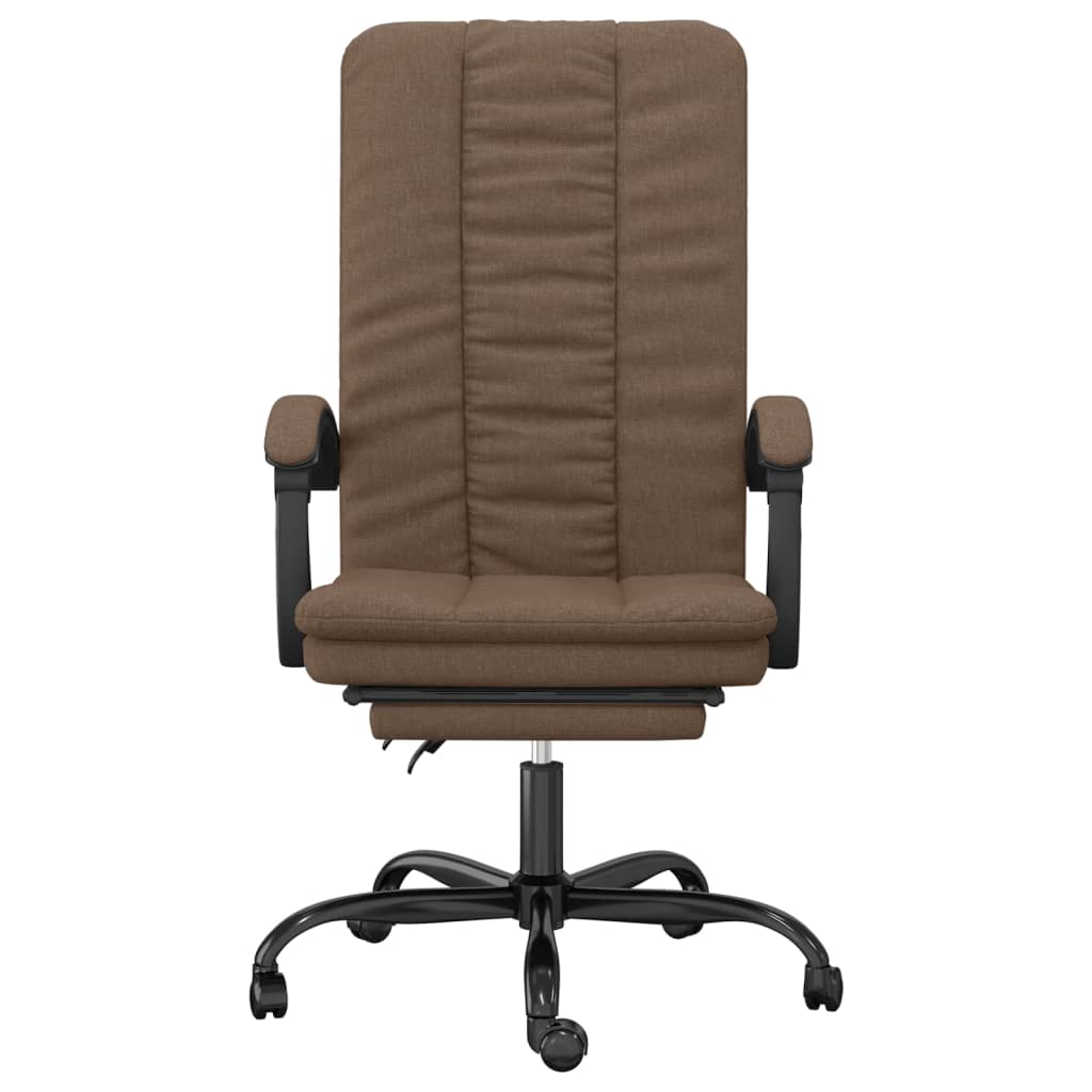 Bürostuhl mit Liegefunktion Taupe Stoff