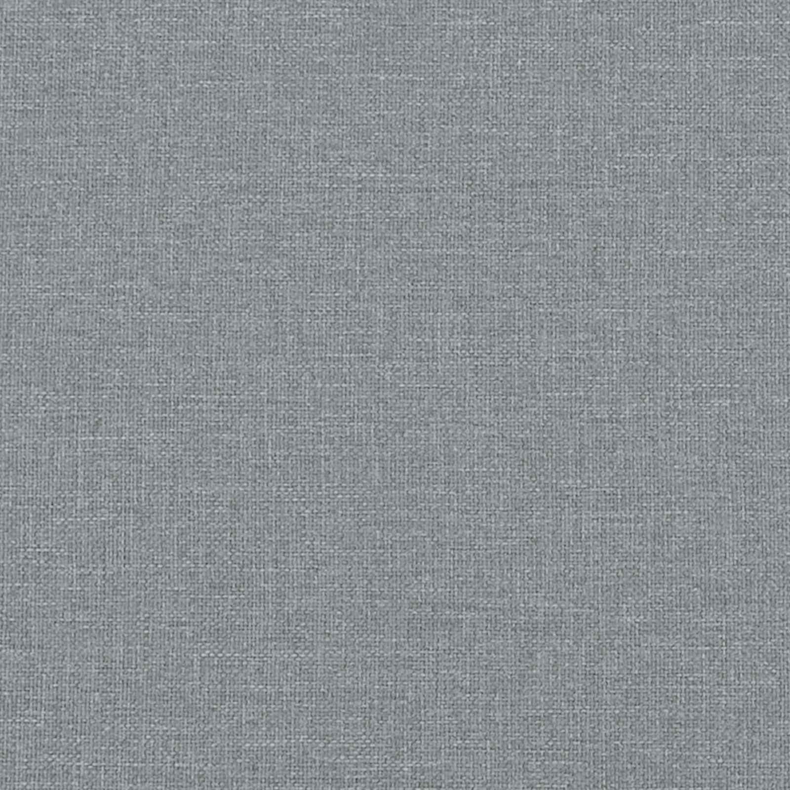 Gepolsterte Bank mit Rückenlehne Hellgrau 110 x 60 x 76 cm