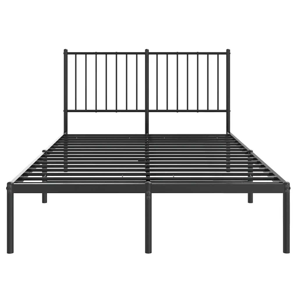 Bettgestell Metall Schwarz 75x190 cm