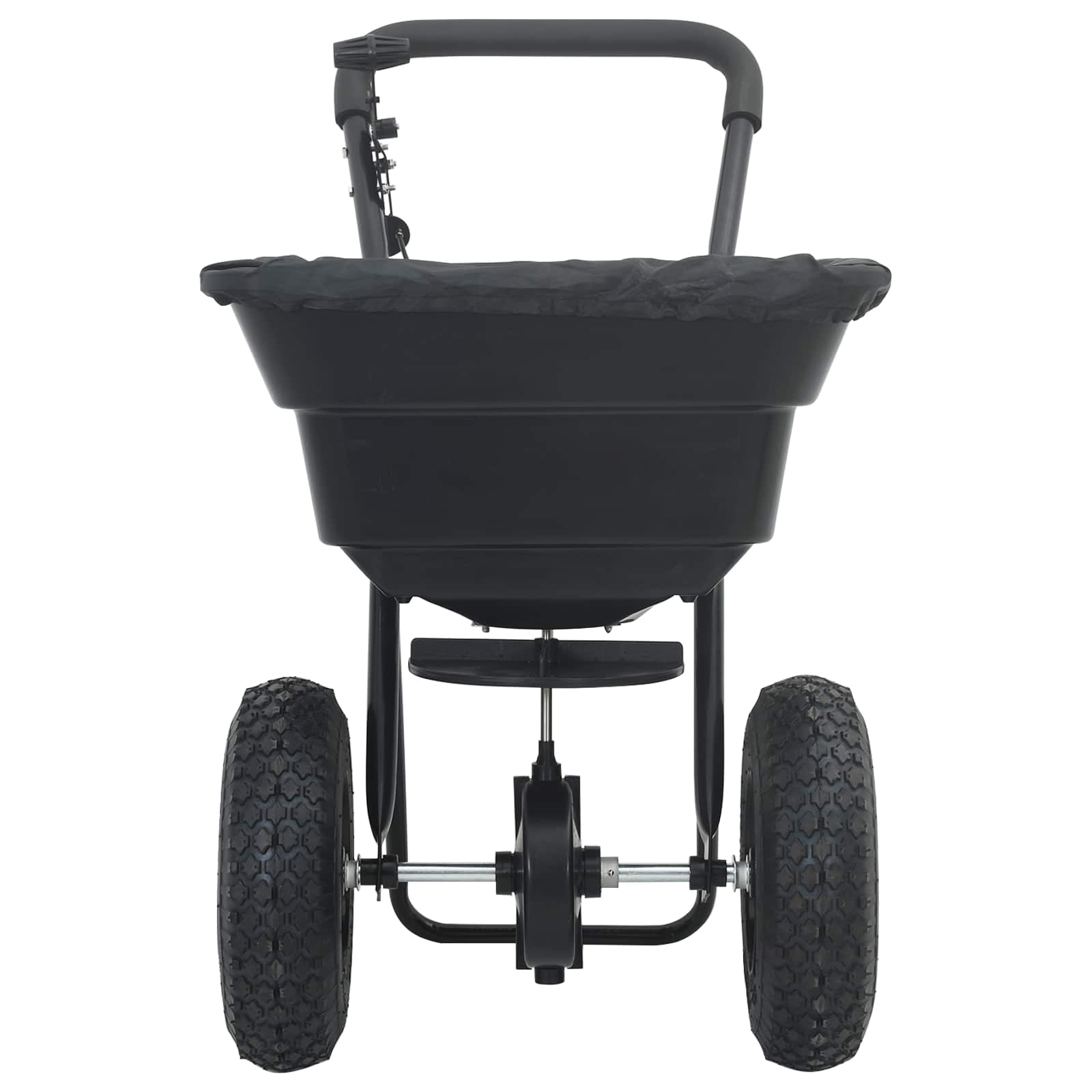 Streuer Schwarz 82 x 46 x 75 cm PVC und Stahl