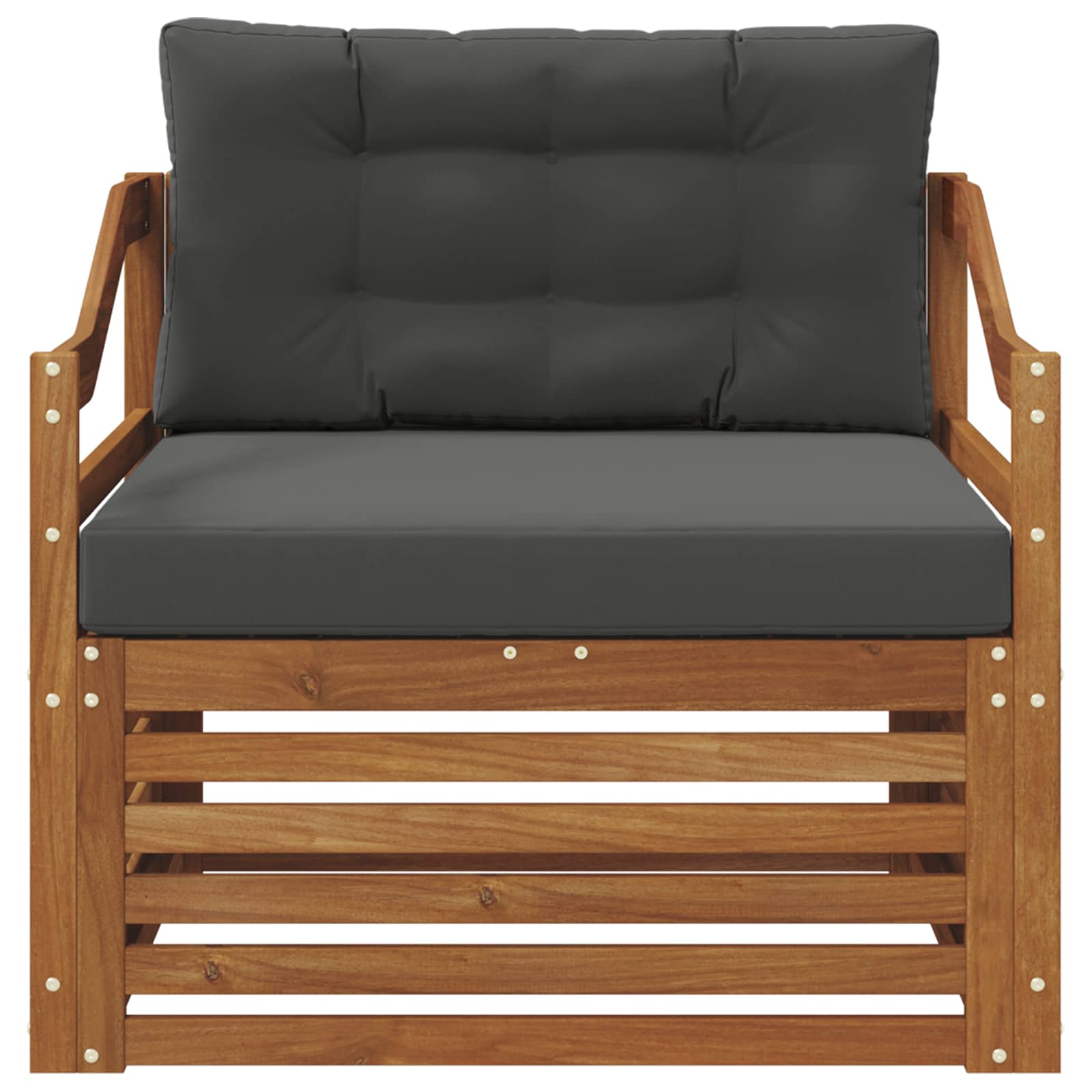 2 Stück Outdoor-Sofa Natur