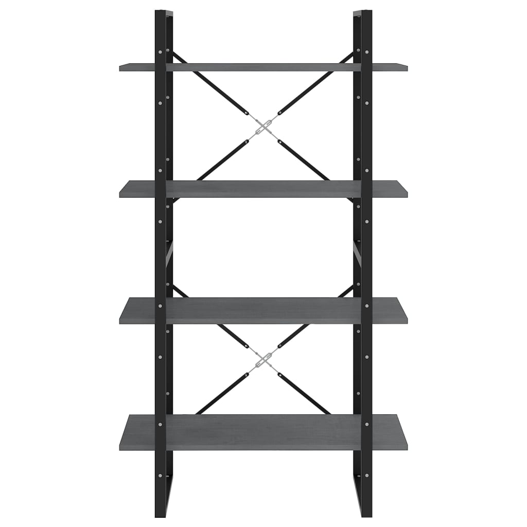 Bücherregal 2 Fächer Weiß 80x30x70 cm Holzwerkstoff