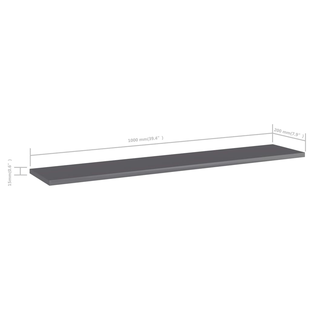 Bücherregal-Bretter 4 Stk. Weiß 40x10x1,5 cm Holzwerkstoff