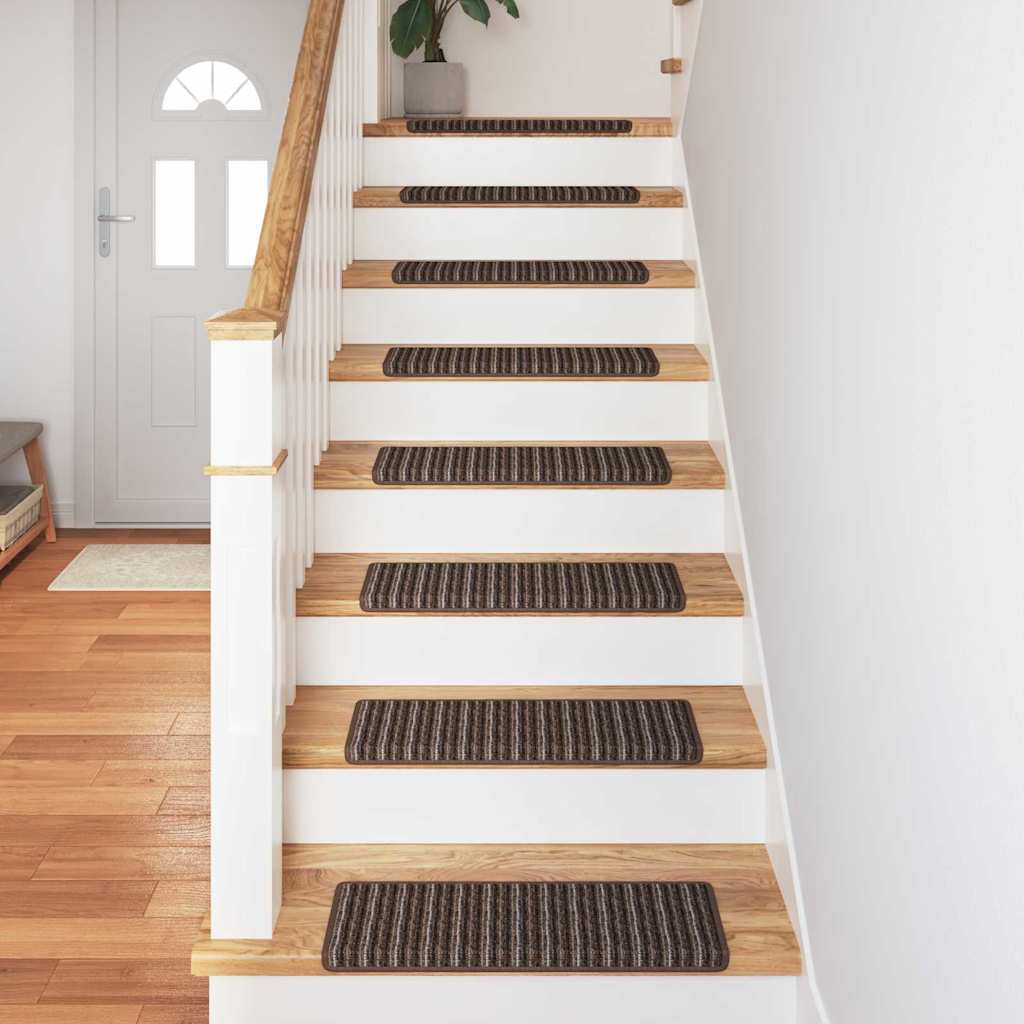 Selbstklebende Treppenschoner 15 pcs Anthrazit 65 x 21 x 4 cm