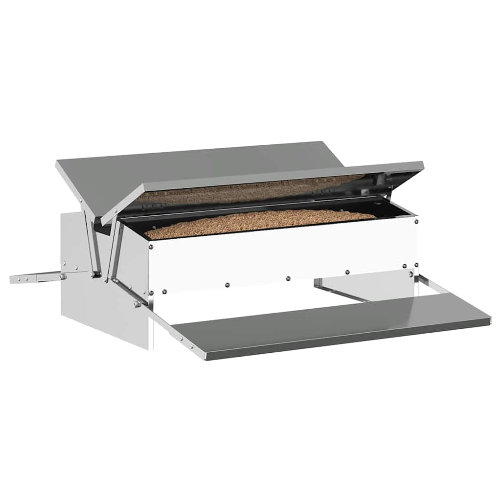 Hühnertretfeeder Schwarz 48,5 x 39,5 x 19 cm