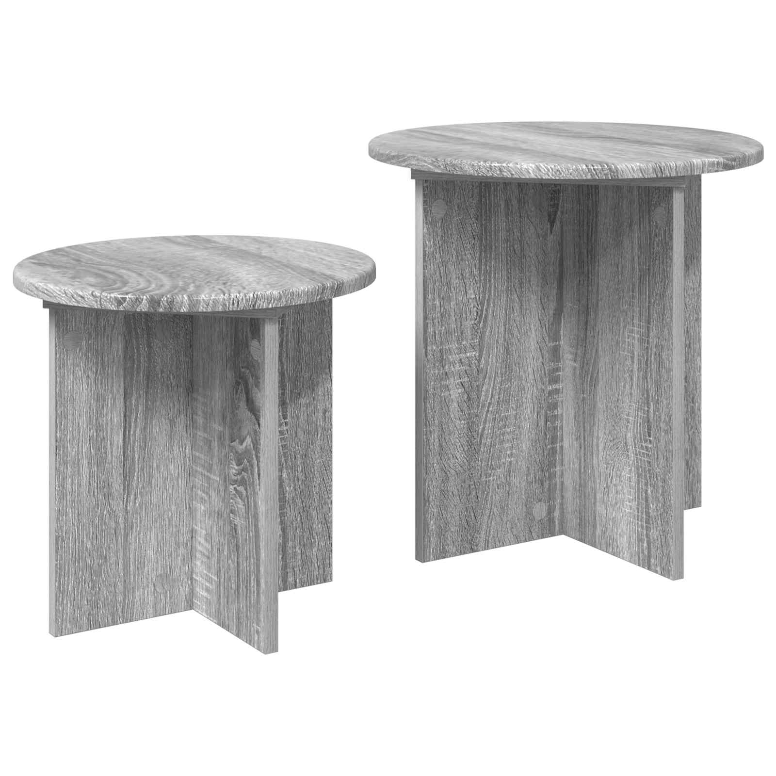 Beistelltisch-Set mit Speicher 2 pcs Holzwerkstoff
