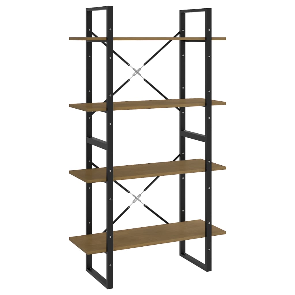 Bücherregal 2 Fächer Weiß 80x30x70 cm Holzwerkstoff