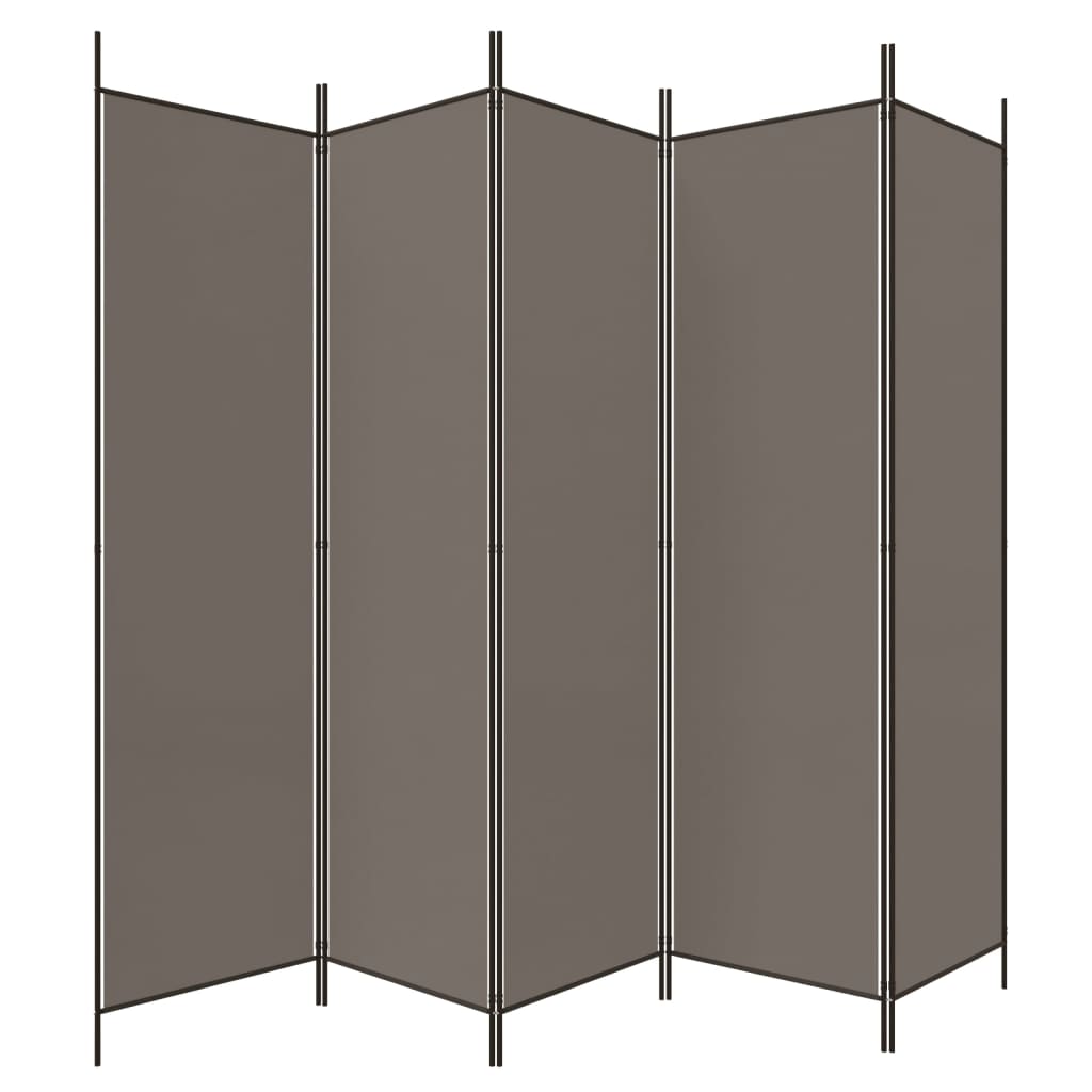 3-tlg. Paravent Schwarz 150x200 cm Stoff
