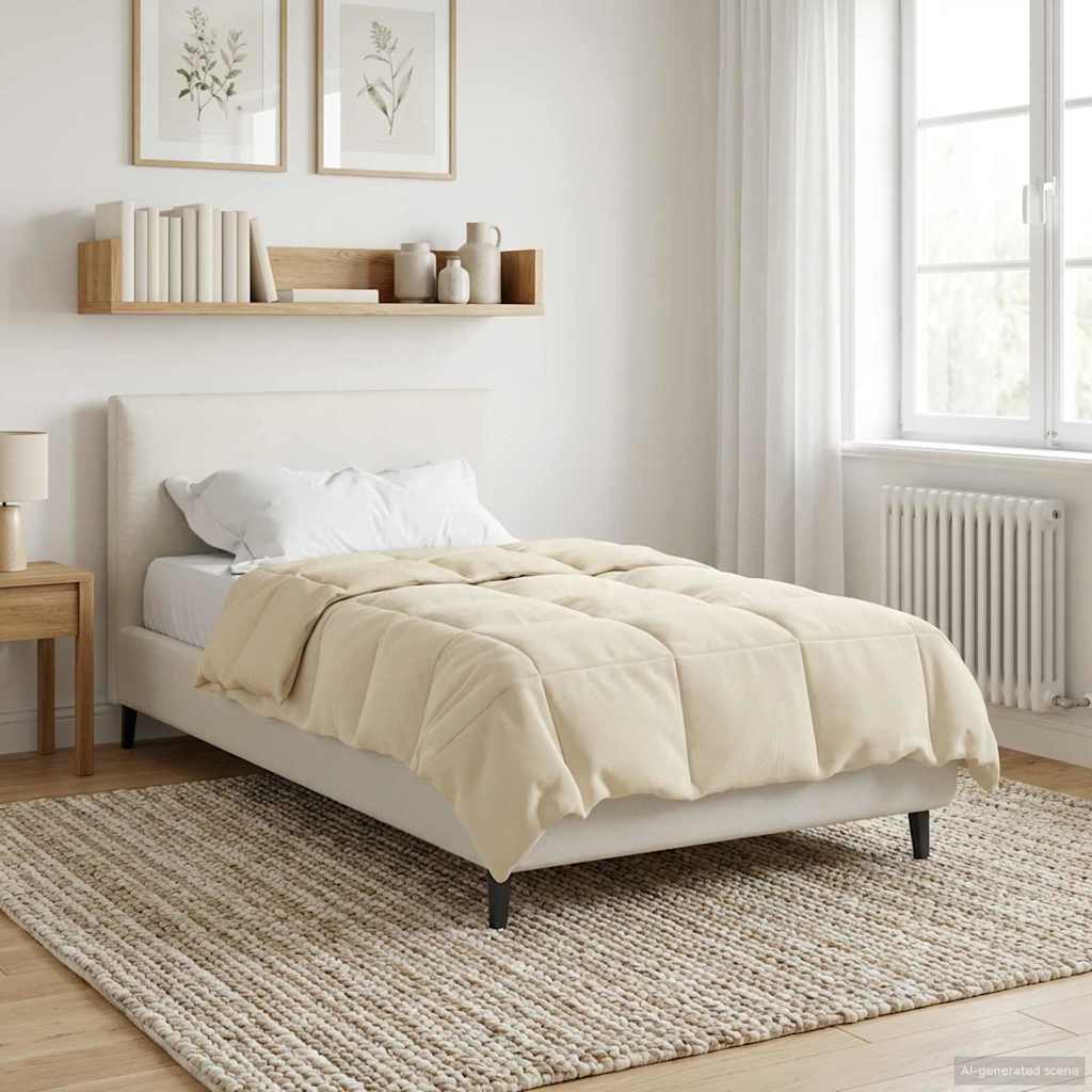 Winterbettdecke Gepolstert Anthrazit 240 x 260 cm Mikrofaser