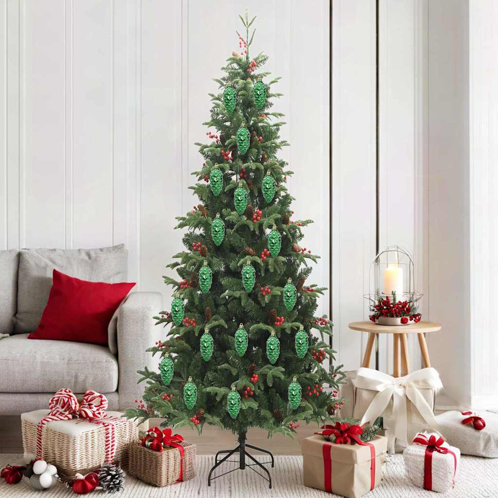 Weihnachts-Tannenzapfen Ball 40 pcs Silber Kunststoff