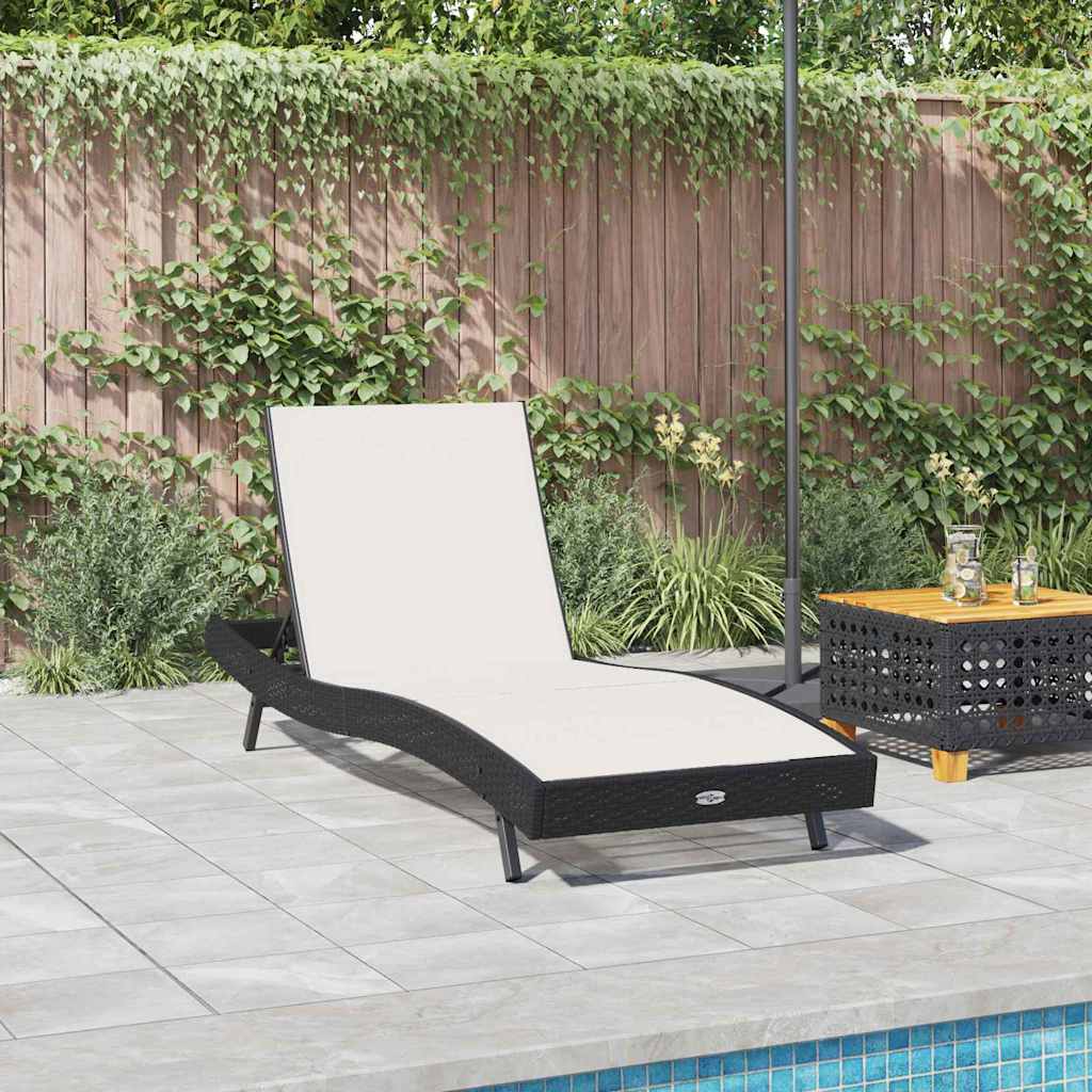 Sonnenliege 197 x 70 x 82 cm Poly-Rattan