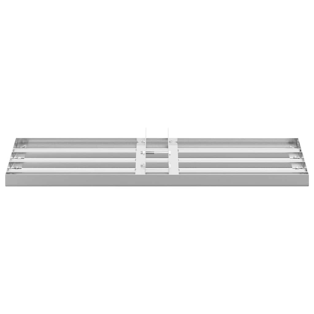 Garten Nivellierrechen Silber 75 x 25 x 200 cm Edelstahl