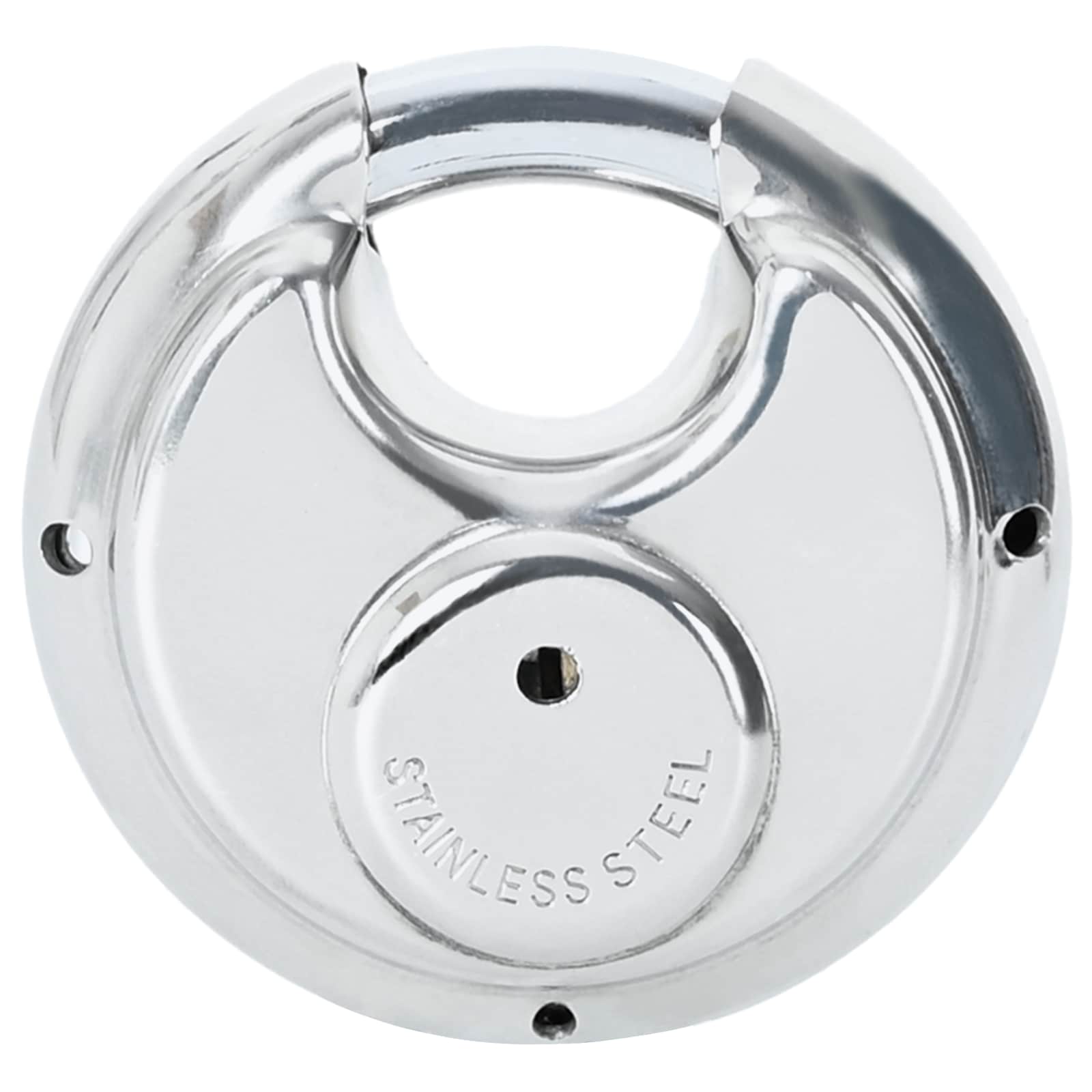 Diskusschlösser mit Schlüsseln 2 pcs Silber 6 x 2,3 x 6 cm