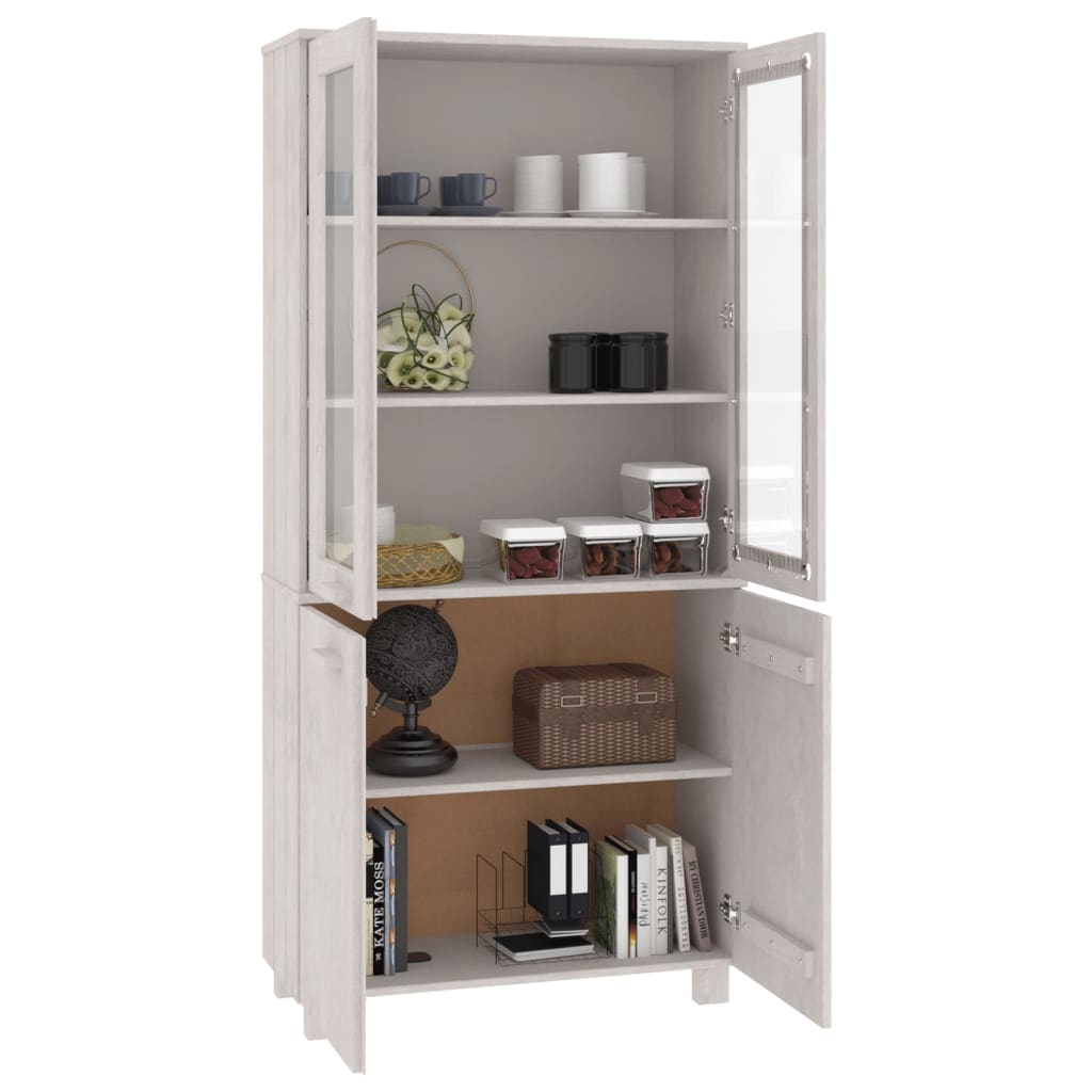Highboard HAMAR Massivholz Kiefer Honigbraun