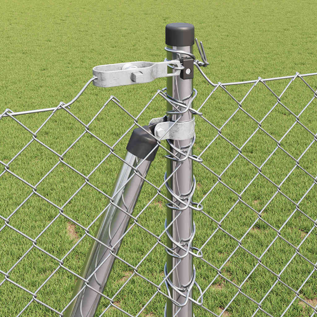 Outdoor Kettenglied-Zaun Erdfixierung 10 x 0,4 m Grün Netz