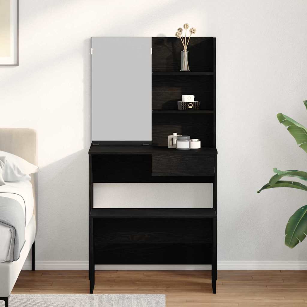 Schminktisch-Set Weiß 74,5x40x141 cm