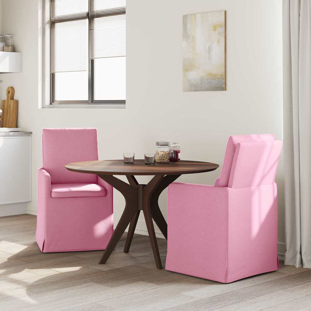Esszimmerstühle 2 pcs Hellgrau 57 x 67 x 98 cm Stoff