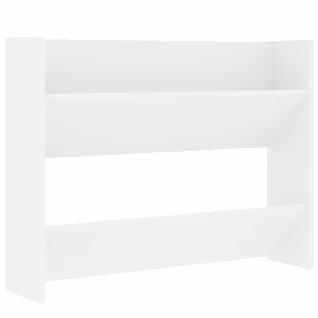 Wand-Schuhschränke 4 Stk. Weiß 60x18x60 cm Holzwerkstoff