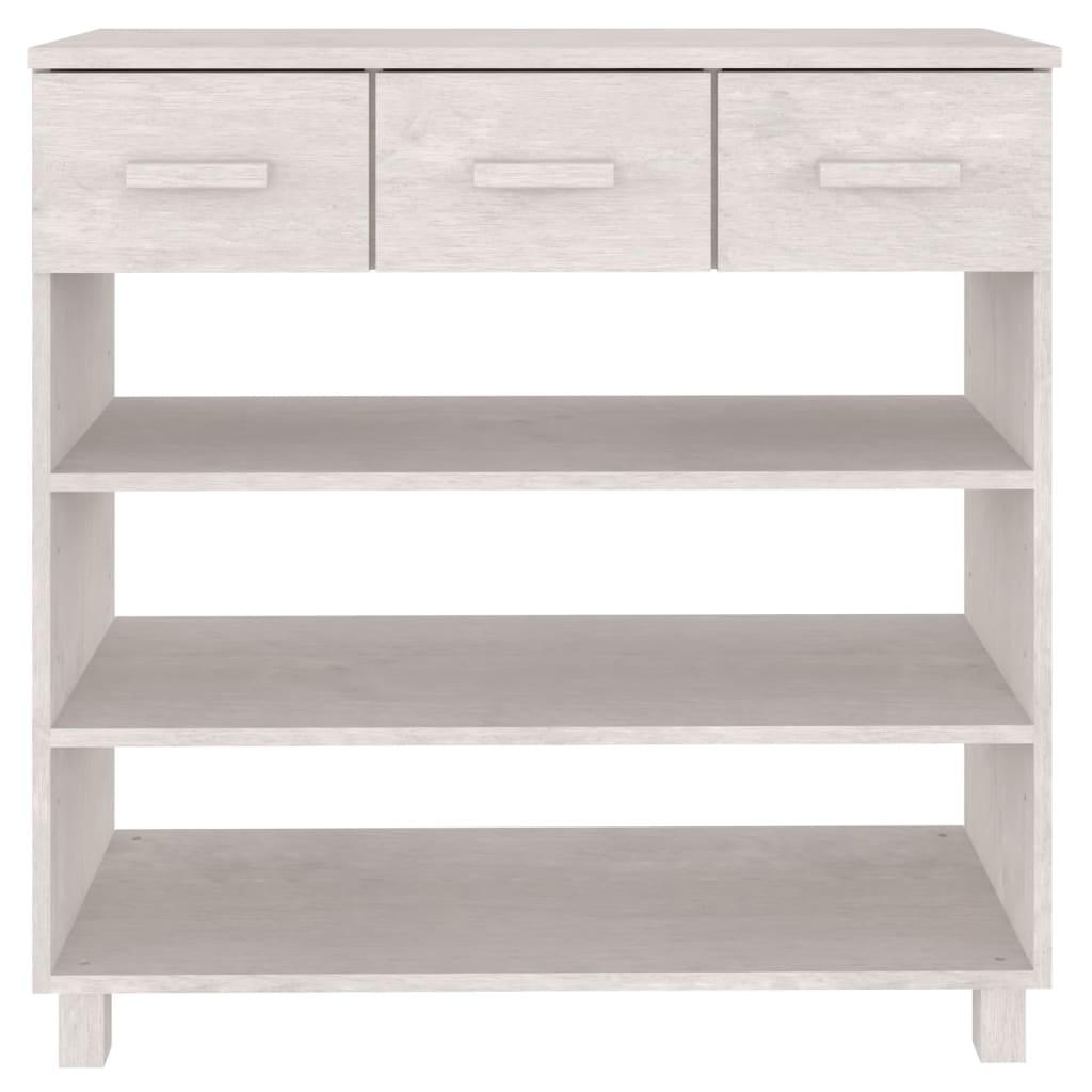 Konsolentisch HAMAR Honigbraun 90x35x90 cm Massivholz Kiefer