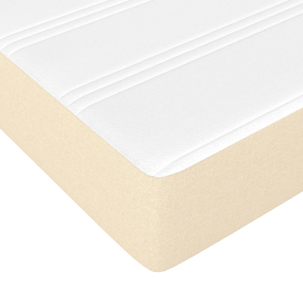 Taschenfederkernmatratze Mittel Hellgrau 80x200x20 cm Stoff