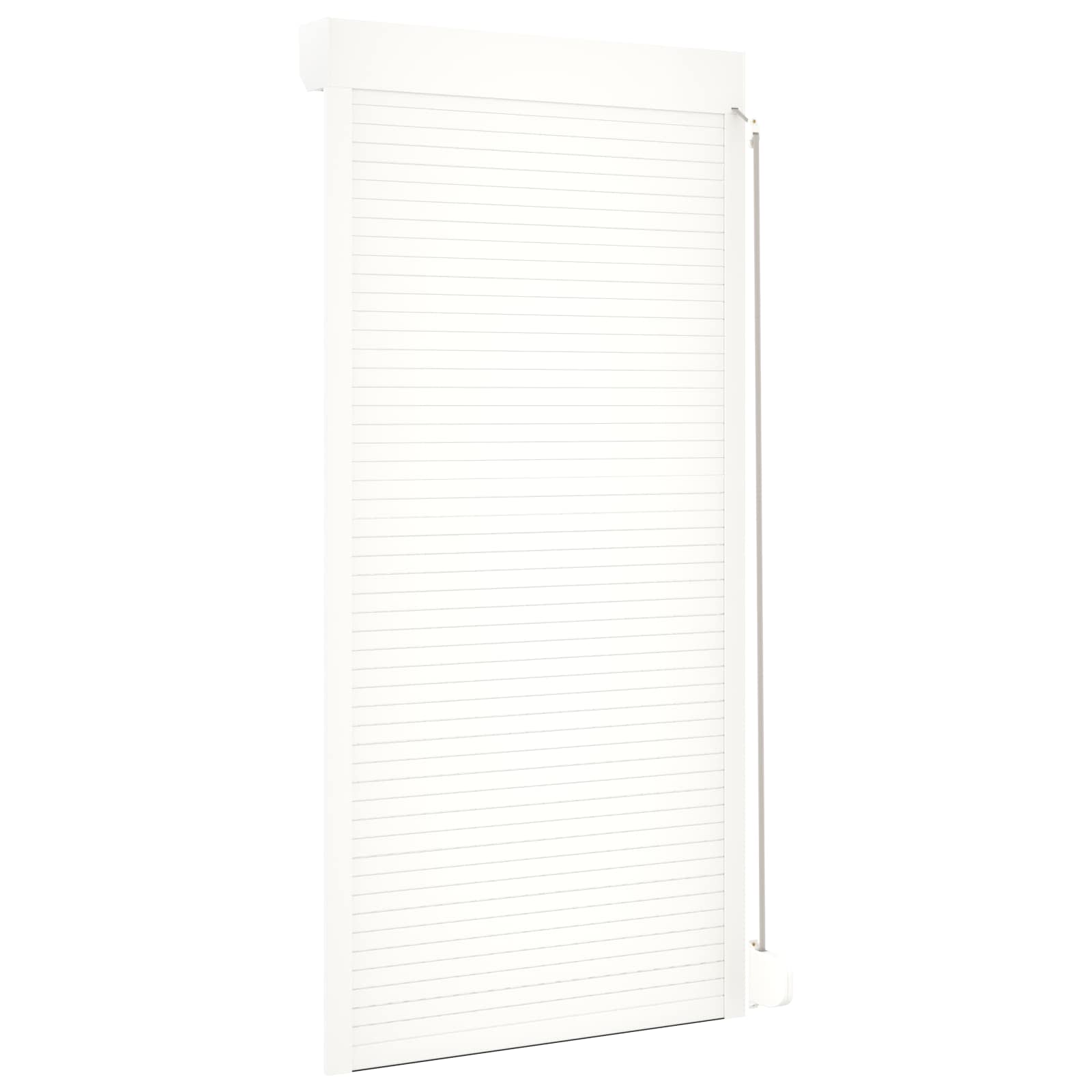 Rollladen Weiß 70 x 100 cm Aluminium und Polyurethan