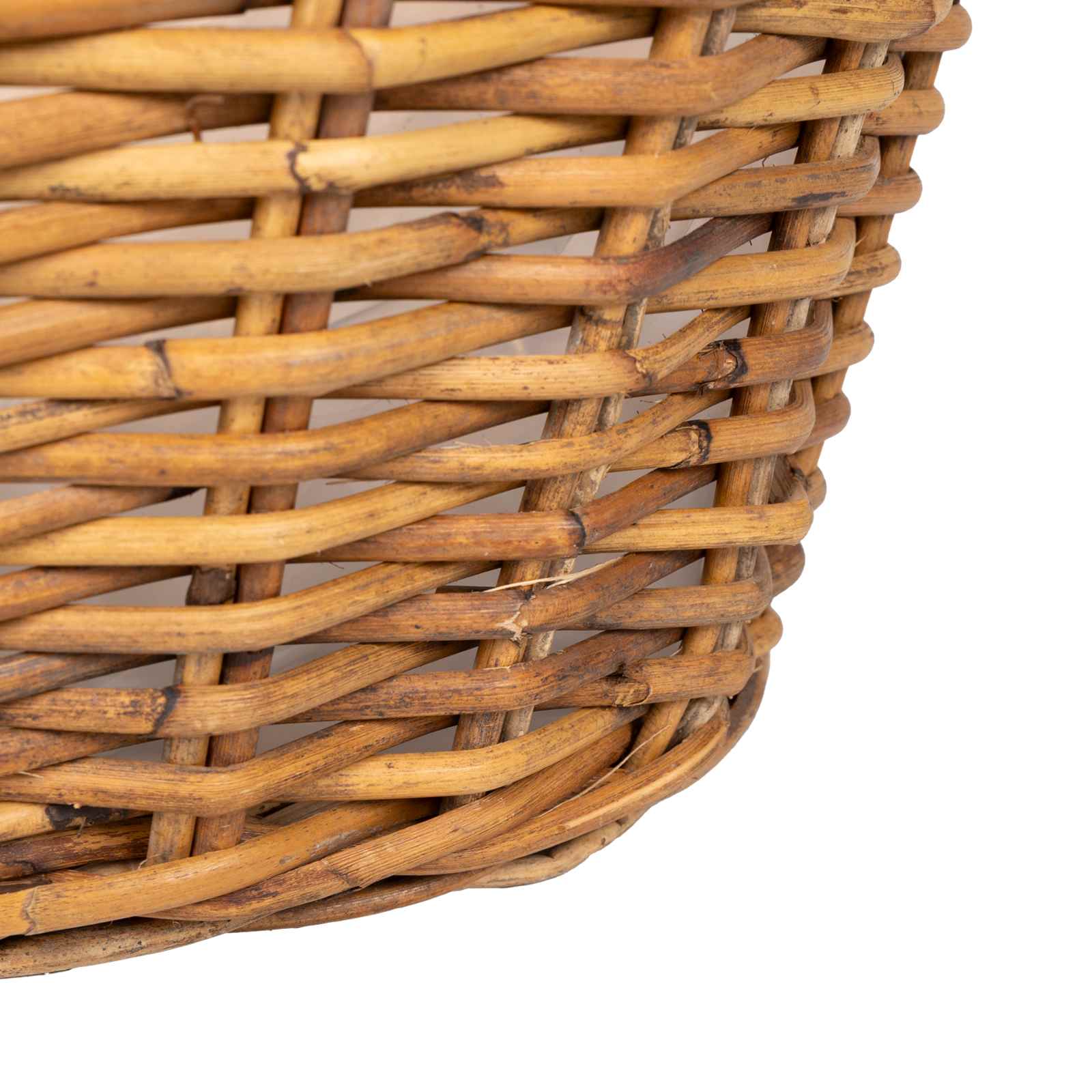 Blumentopfkorb mit Speicher 2 Stk. Natürliches Grau Kubu Rattan