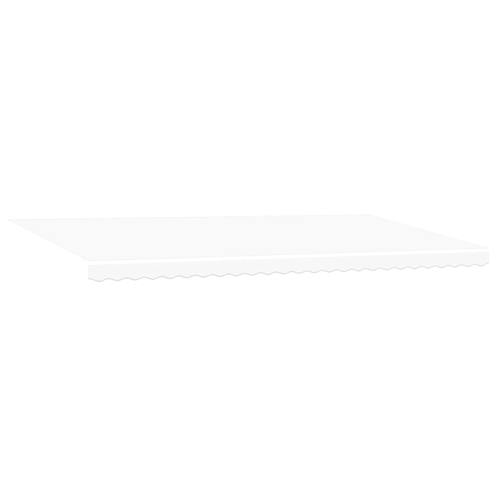Markise Manuell Einziehbar mit LED 300x250 cm Blau und Weiß