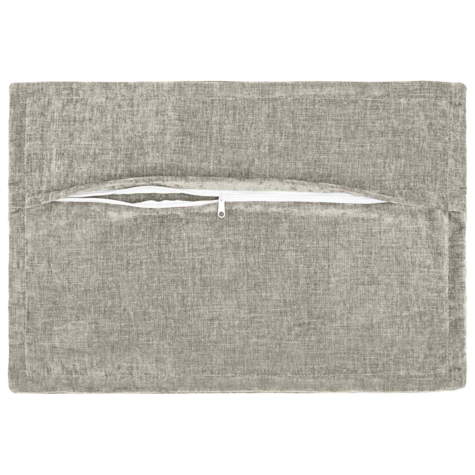 Kissenbezug 2 Stk. HOUTEN Dunkelgrau 30 x 30 cm Chenille-Stoff