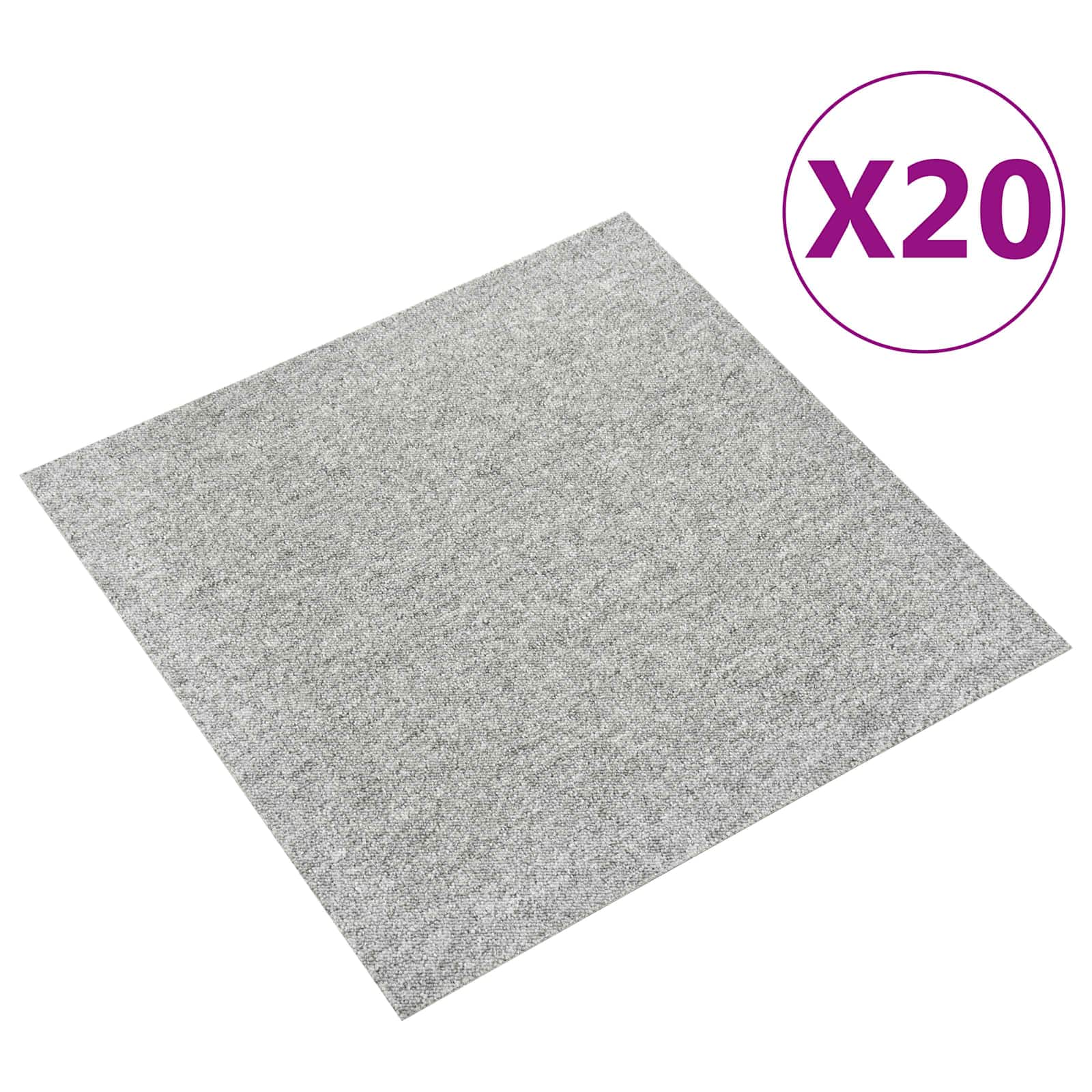 Teppich 20 pcs Gestreiftes Anthrazit 50 x 50 cm