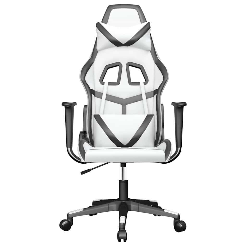 Gaming-Stuhl mit Massagefunktion Schwarz und Grün Kunstleder