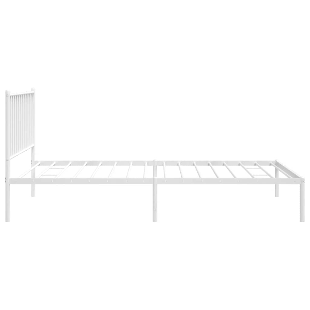 Bettgestell Metall Schwarz 75x190 cm