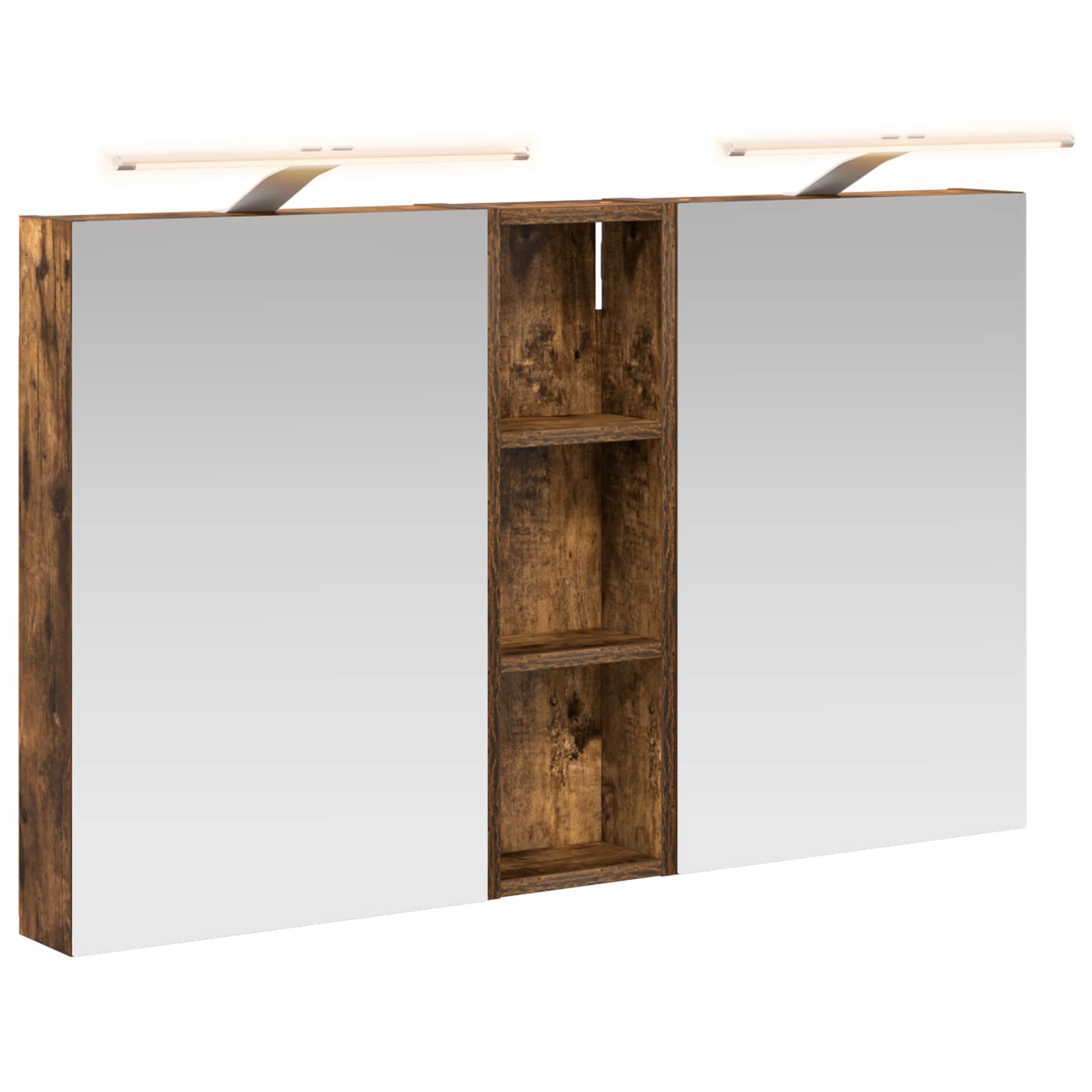 Badezimmerschrank-Set 3 pcs 80 x 10,5 x 50 cm Holzwerkstoff