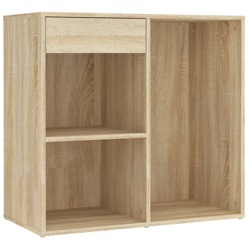 LED-Schminktisch mit Schrank Weiß Holzwerkstoff