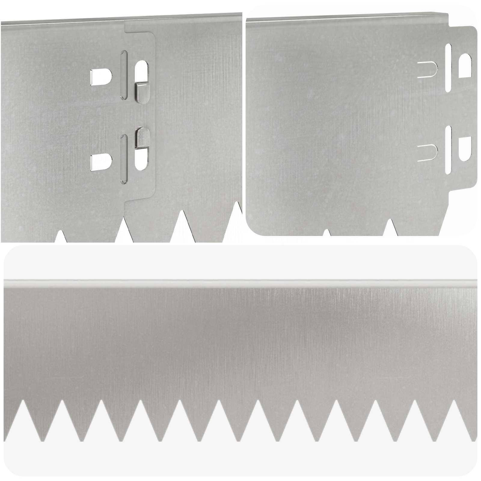 Raseneinfassung 10 pcs 103 x 10 cm Stahl Schwarz