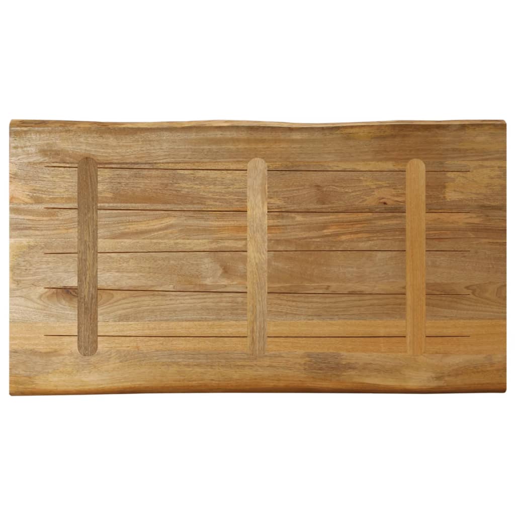 Tischplatte 40x40x2,5 cm Rechteckig Massivholz Akazie Baumkante