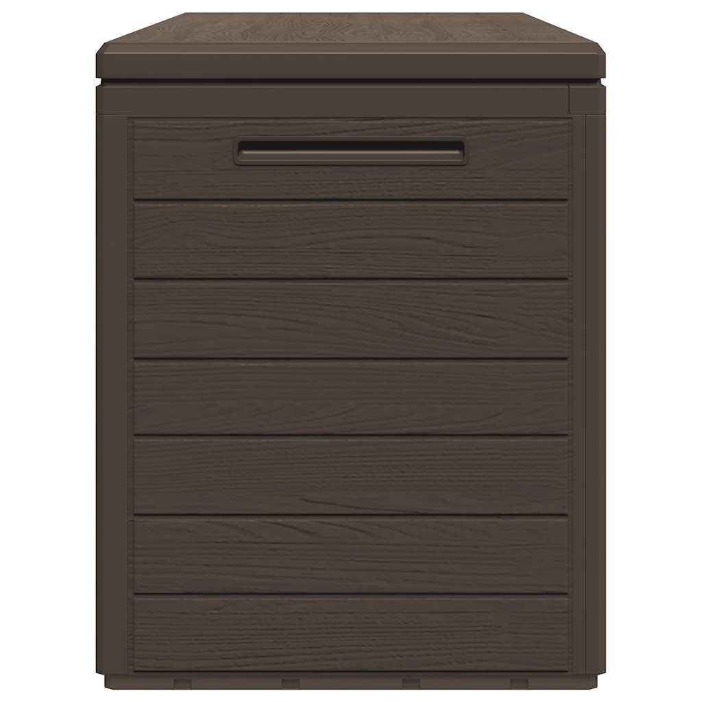 Gartentruhe Braun 58,5x46x55 cm Polypropylen