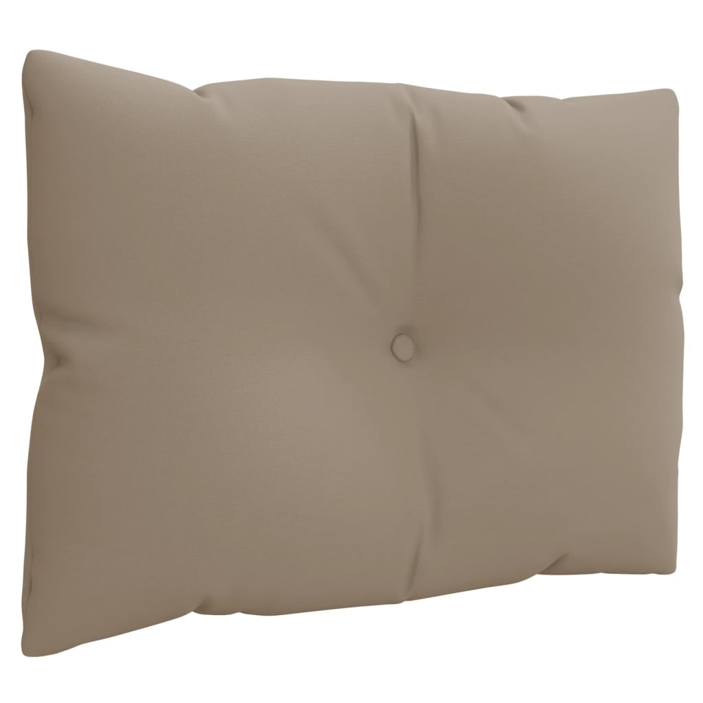Palettenkissen Taupe 60x61,5x10 cm Stoff