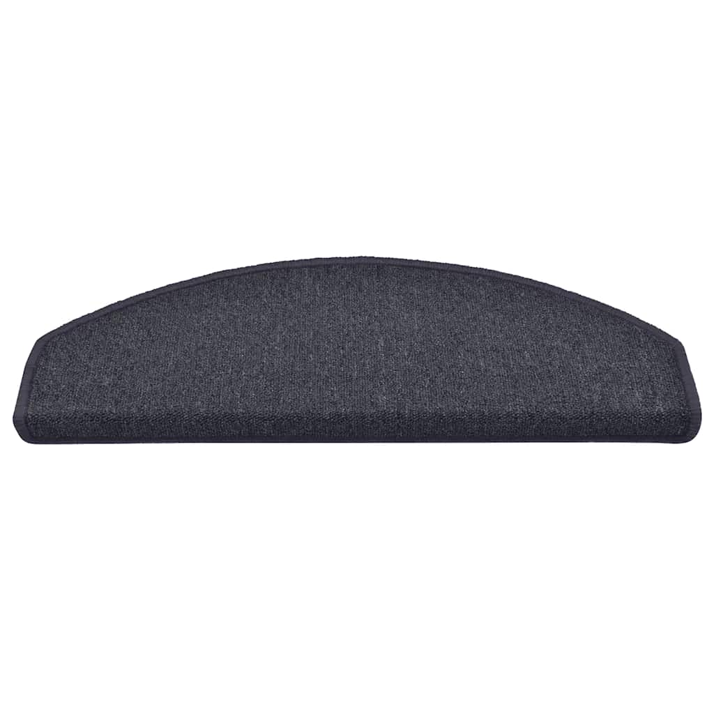 Stufenmatten 15 Stk. 56x17x3 cm Anthrazit Halbrund