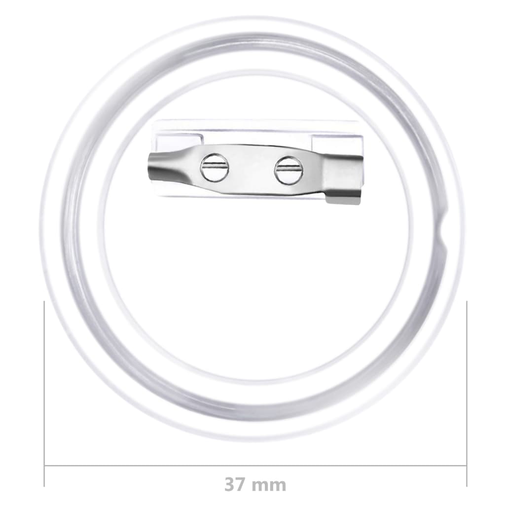 Button-Set mit Anstecknadel 100 Stk. Acryl 44 mm