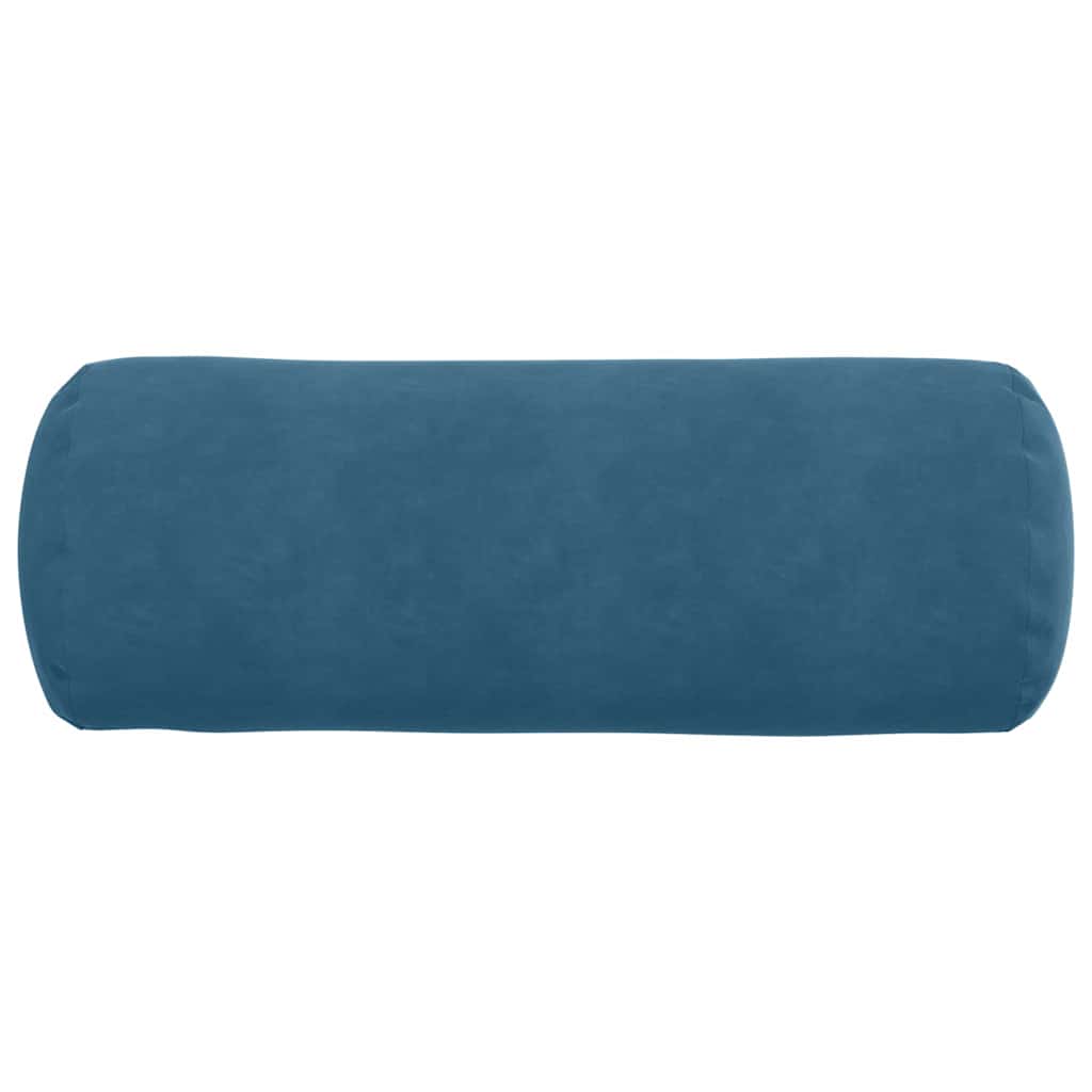 Bolsterkissen 2 Stück Blau Ø 15 x 40 cm Cordstoff