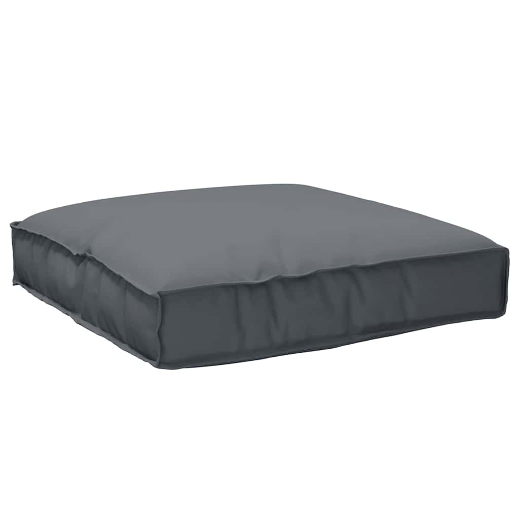 Kissen Anthrazit 80 x 80 x 12 cm Oxford-Stoff