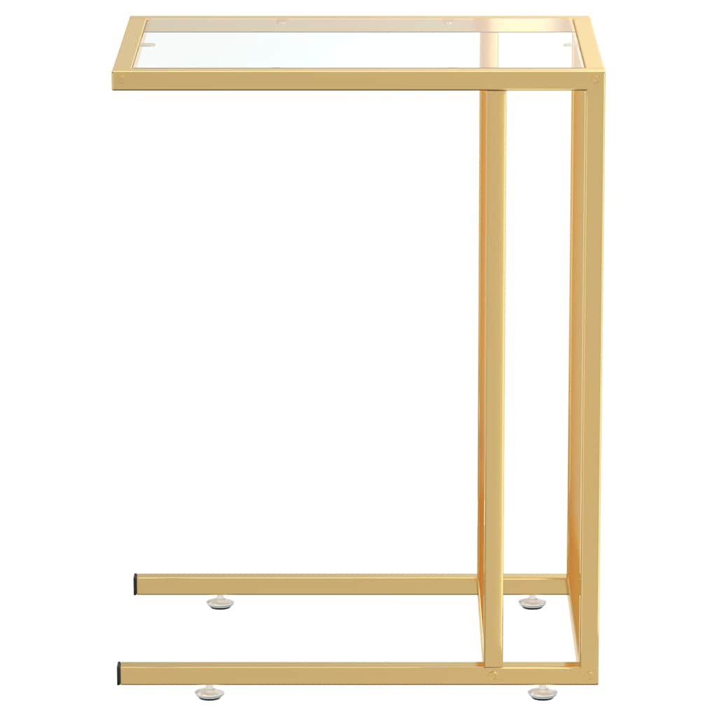 Computer-Beistelltisch Schwarz 50x35x65 cm Hartglas